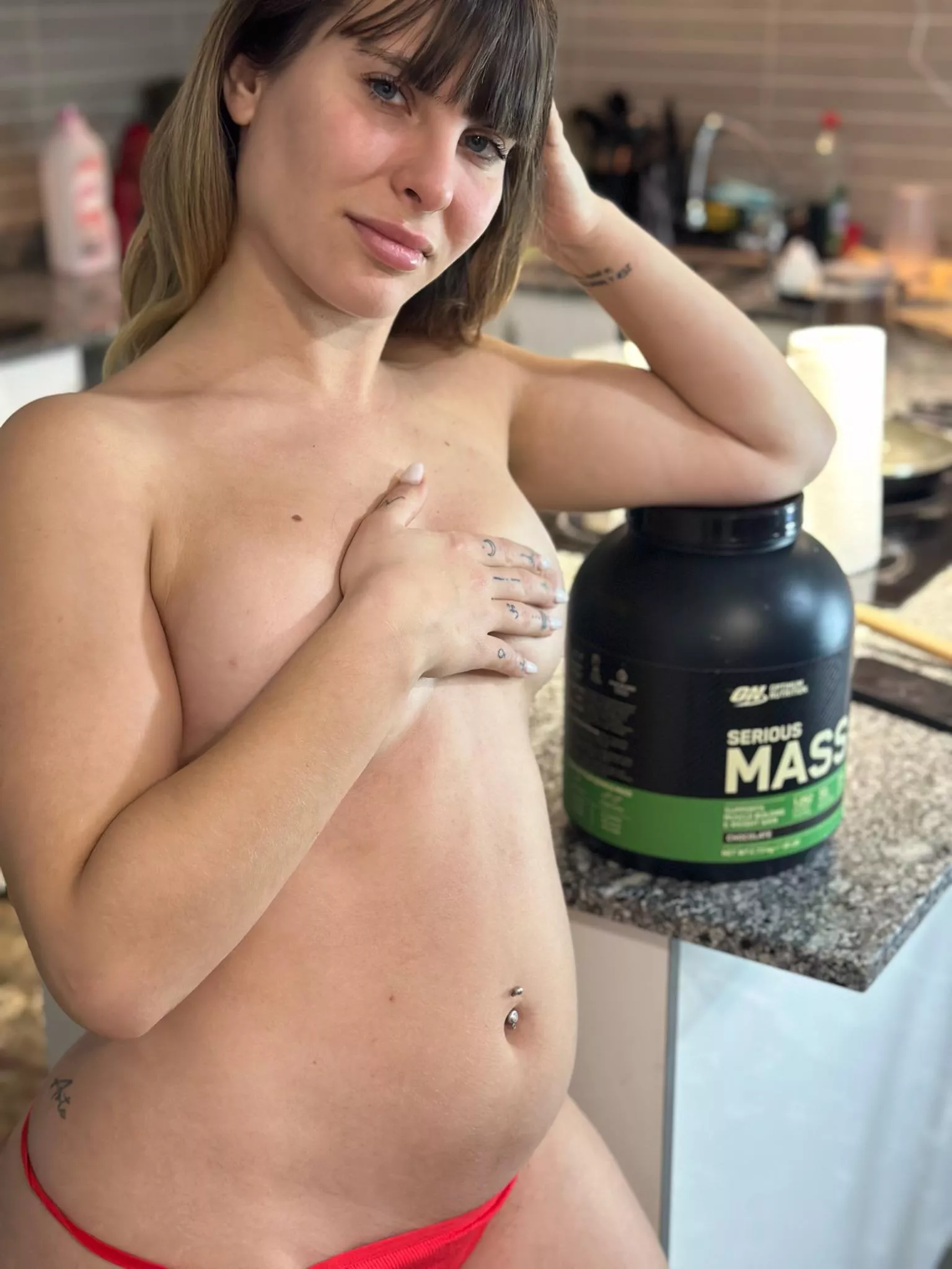 2 weeks eating buffet do you think it shows in my belly? Y or N? posted by AngeliccPetals