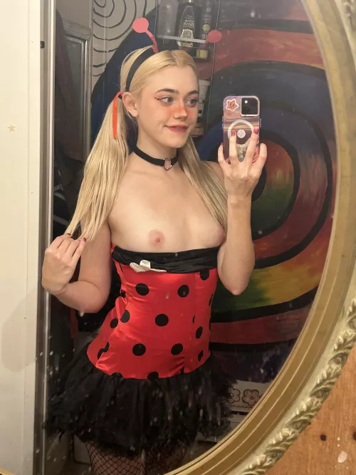 barely legal lady bug! happy halloween! by graceybabyy6