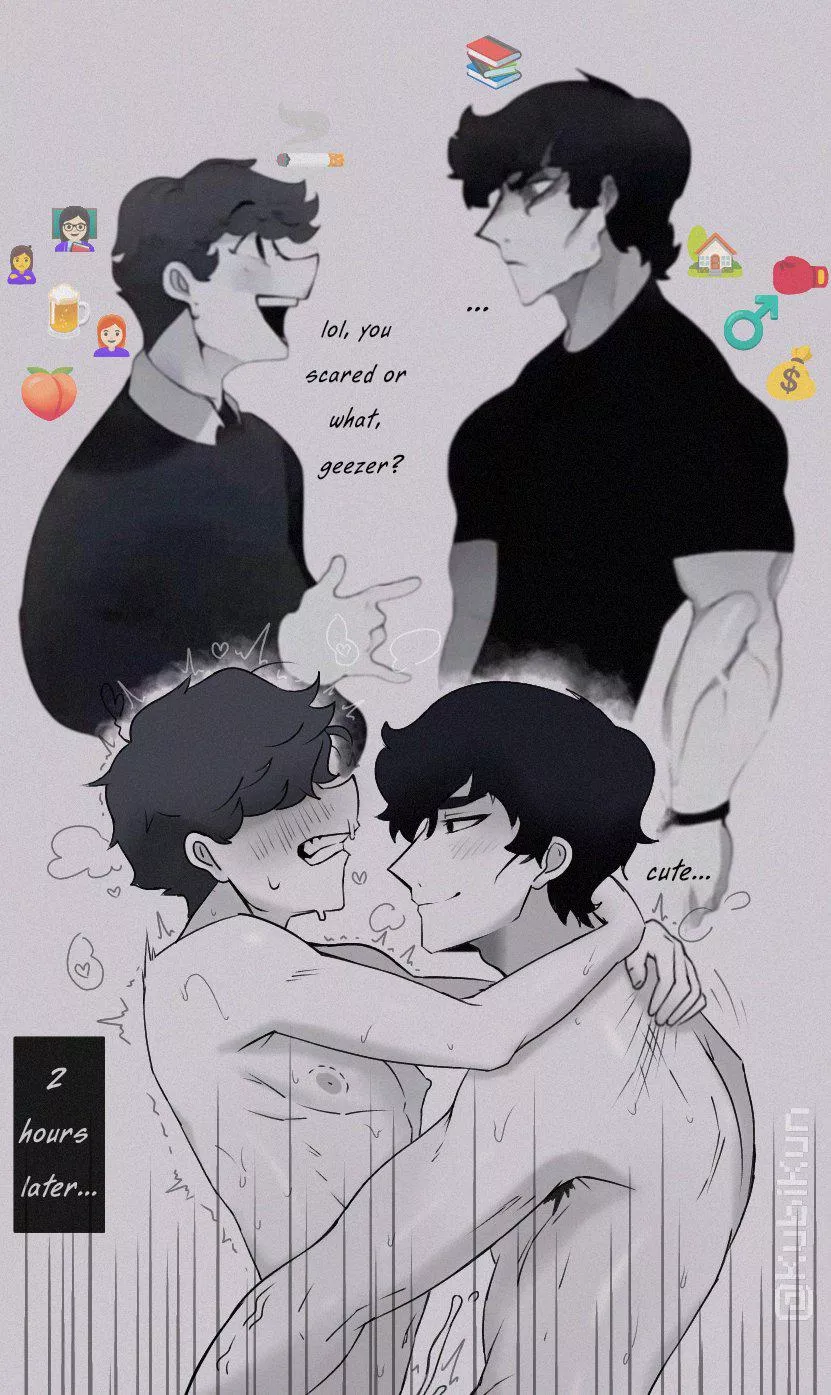 Boy vs Men meme but it's yaoi 🤪 posted by Solid_Principle7206