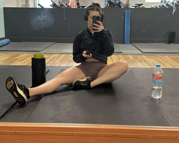 Don’t forget to stretch  by Bustybrunettexo