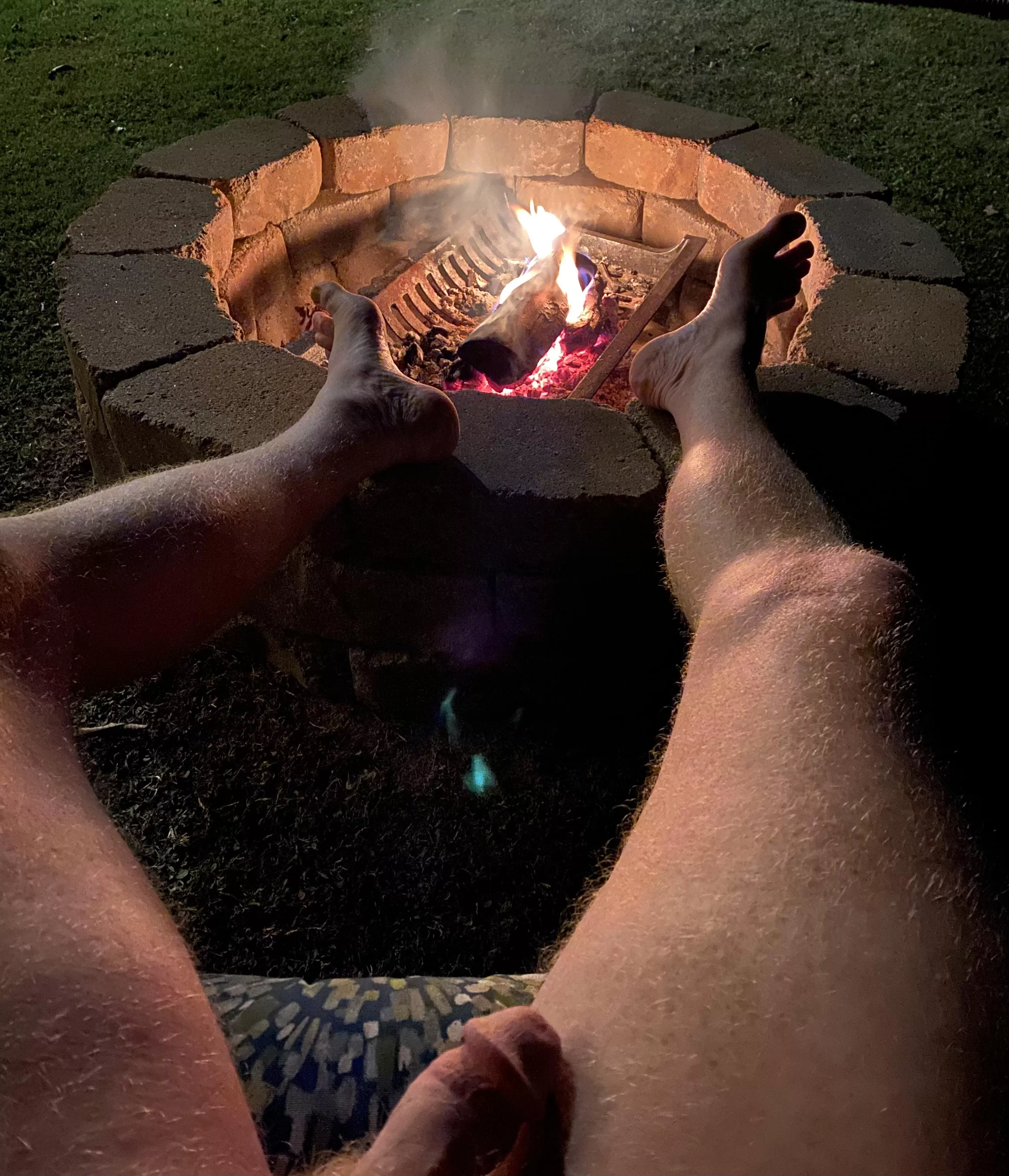 Enjoying an evening fire posted by curtclarke74