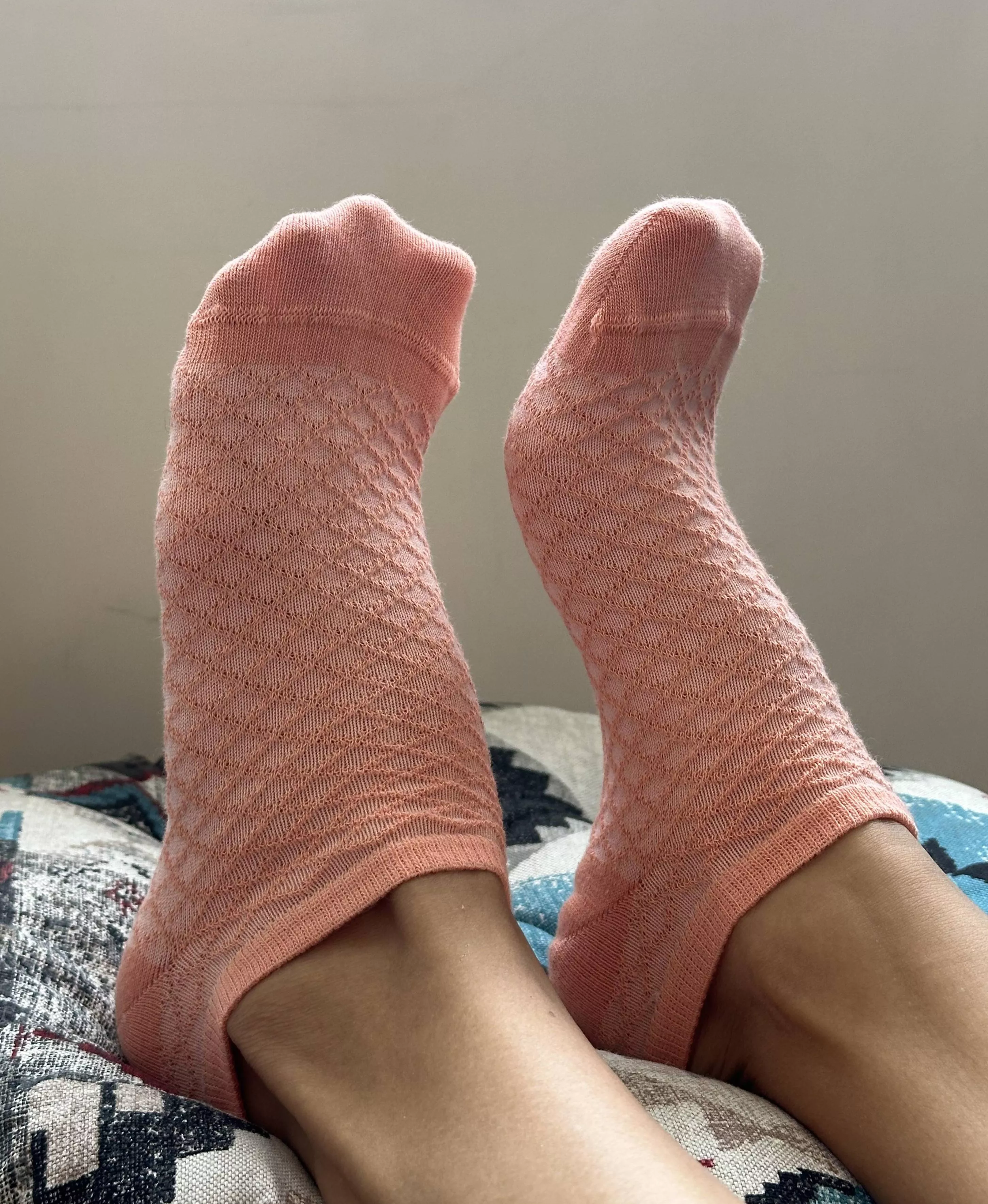 My pink socks are so cute you want to touch them over and over again posted by _ChloeLeafs_