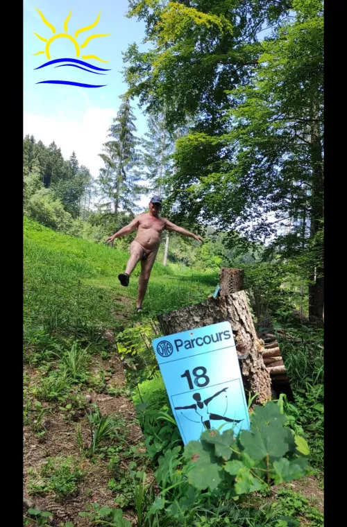 On the fitness course  by NudistDE