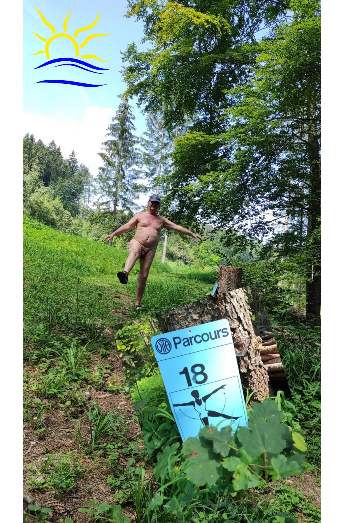 On the fitness course  posted by NudistDE