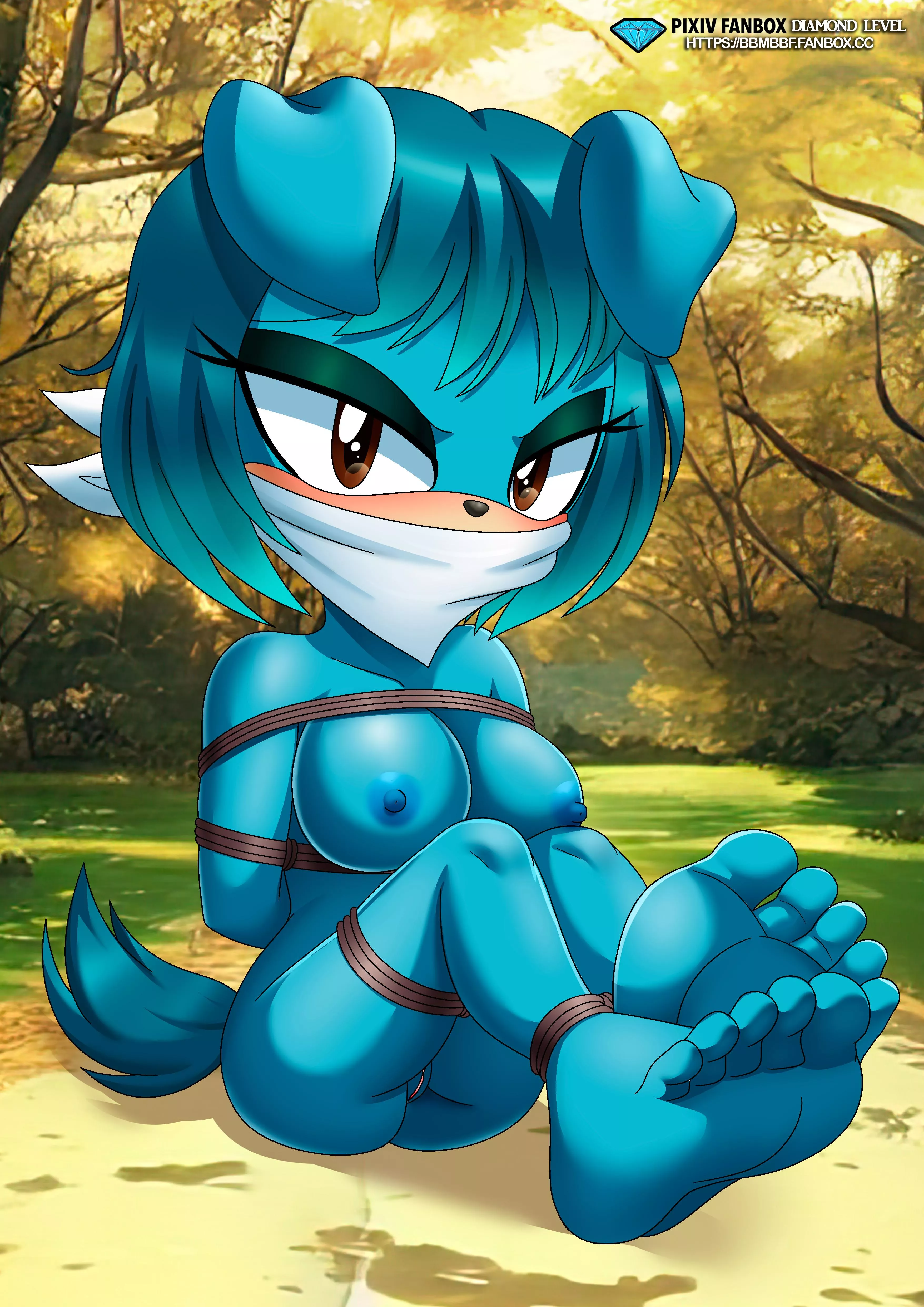 Sexy mobian girl tied up, naked and barefoot  posted by MeasurementItchy6943