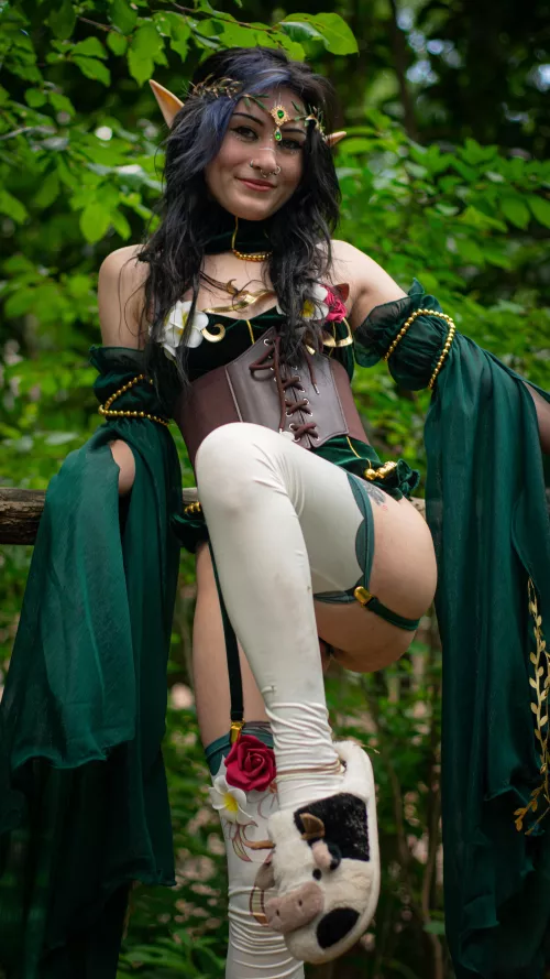 the priestess has made slippers out of the livestock!!  by executionergf