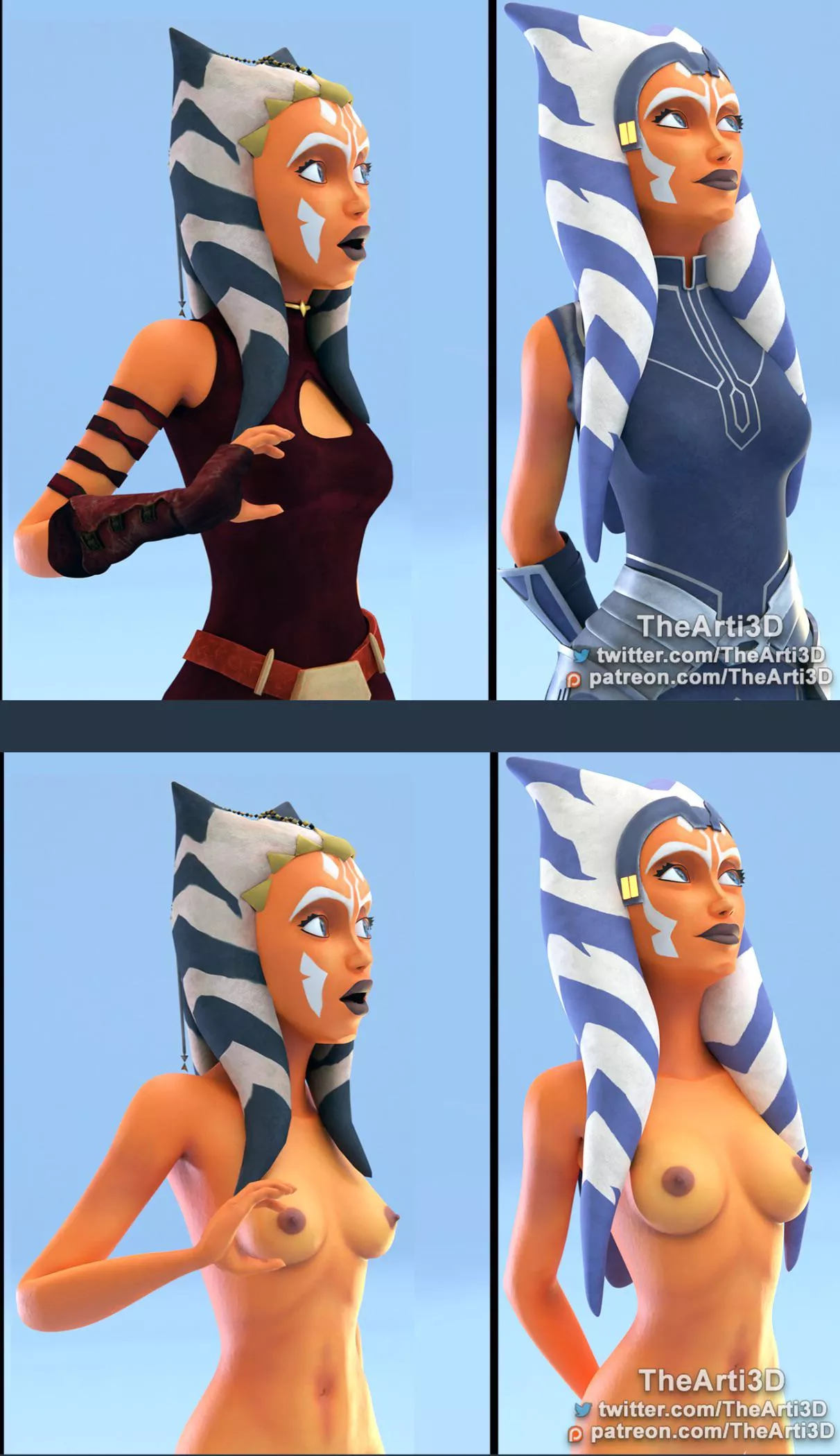 Ahsoka ON / OFF [TheArti3D] posted by Ahsokii