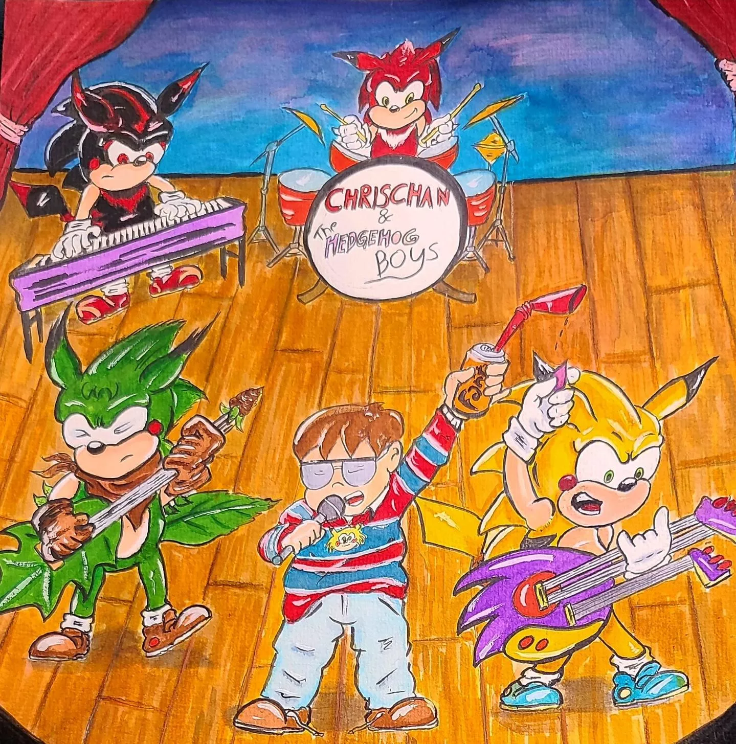 Chris chan and the hedgehog boys  posted by Character-Pension-12