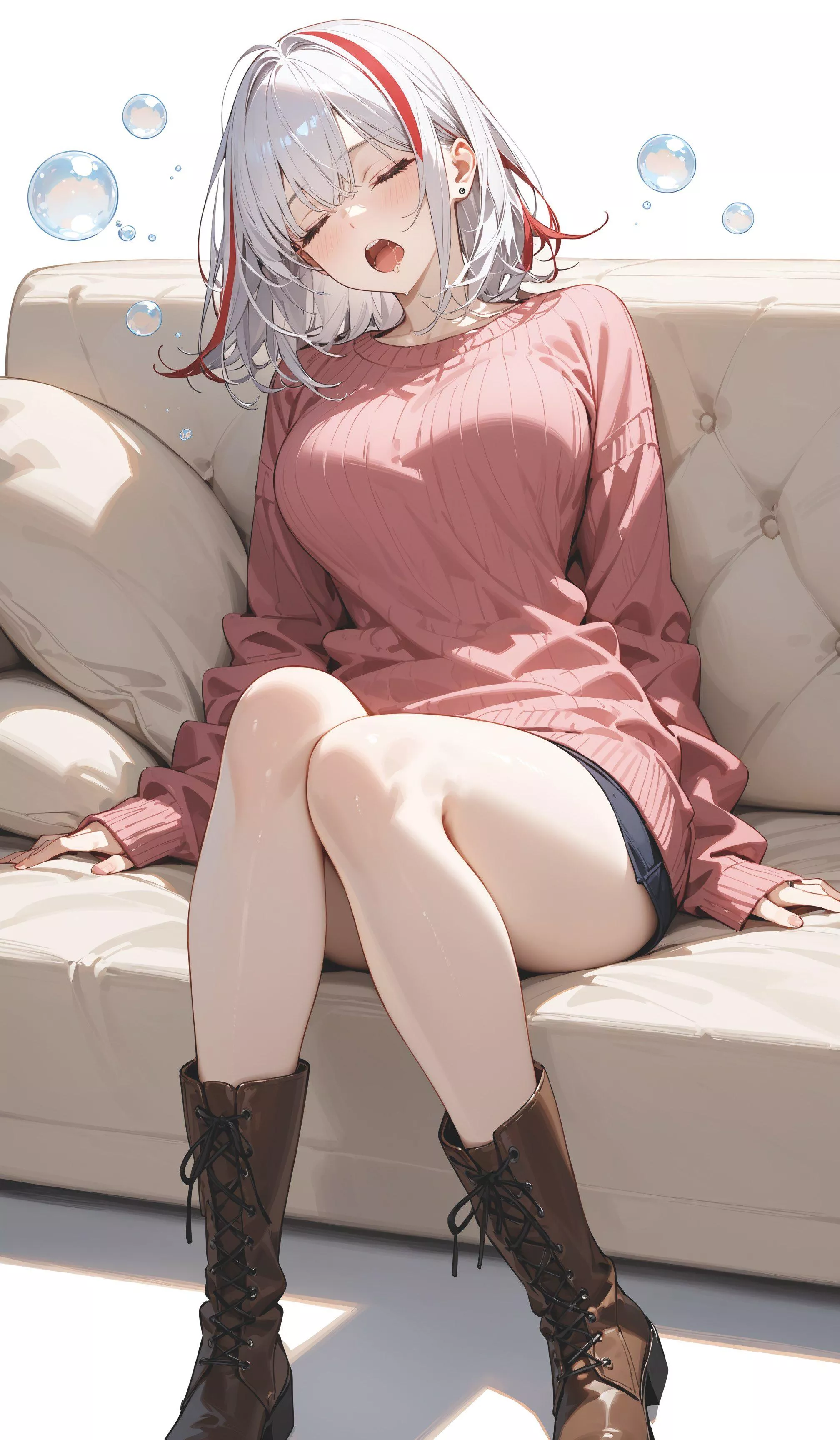 Dozing off on the Couch posted by CheetahSperm18