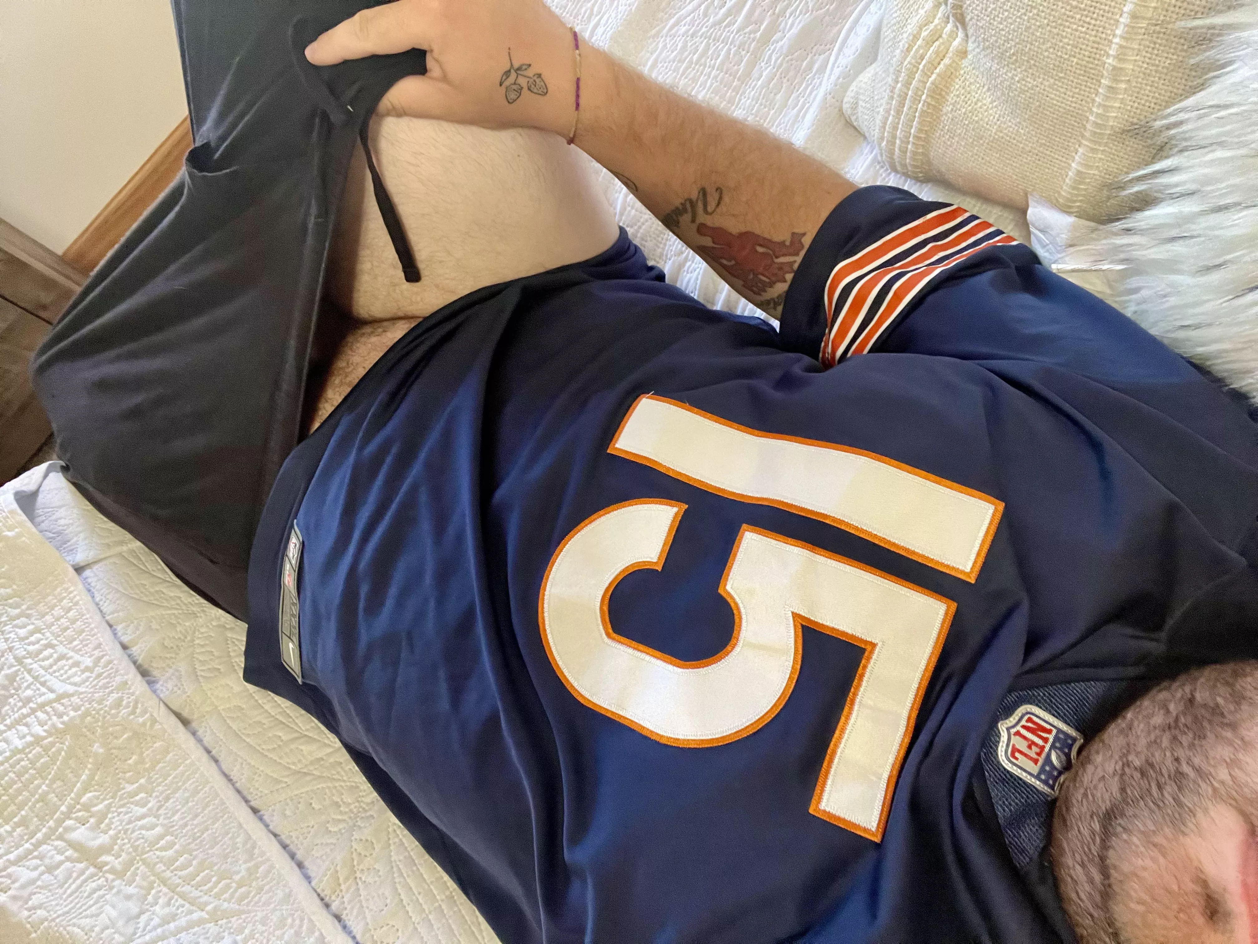 Go Bears! We relaxing and watching the game or do you have something else in mind? posted by tdunc1994
