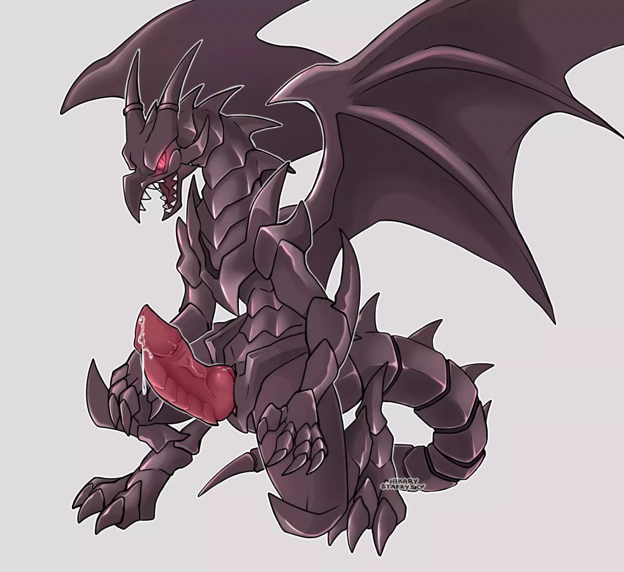 [M]  Red-eyes horny dragon (hikaryNSFW) posted by baee_lairaaaa