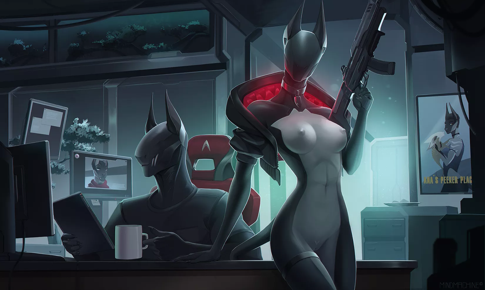 Office Vixen [F] (mindmachine) posted by ArtMindmachine