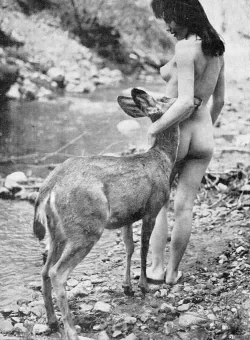 Pat Conley And A Deer [1960] by html5gamerguy