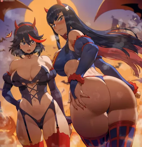 Ryuko and Satsuki (Shexyo) [Kill La Kill] by EroMestre