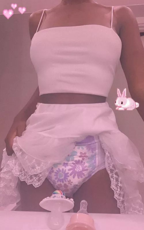 The waiting has forced me to regress so I can feel safe… no big girl thoughts today 🚼 🍼 🌸 by Little-tato