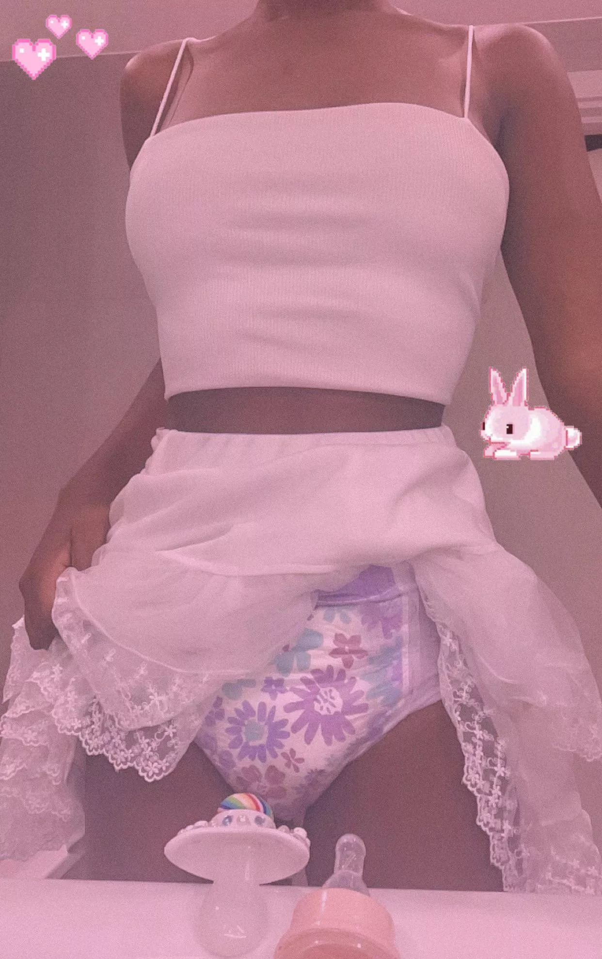 The waiting has forced me to regress so I can feel safe… no big girl thoughts today 🚼 🍼 🌸 posted by Little-tato