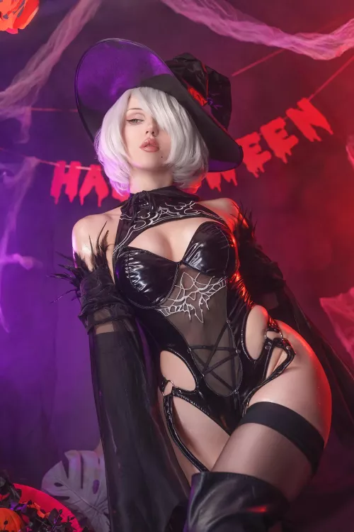 Witch 2B Cosplay by Purin (aka_purin) by purinex