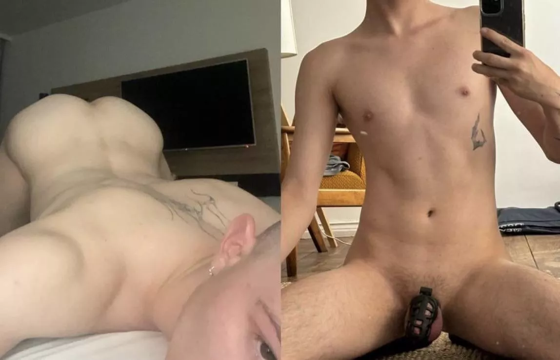 [22] do you like locked boys? day 28 of loctober. desperate sub begging to cum. 🔐💦looking for a muscled dom. posted by subslave02