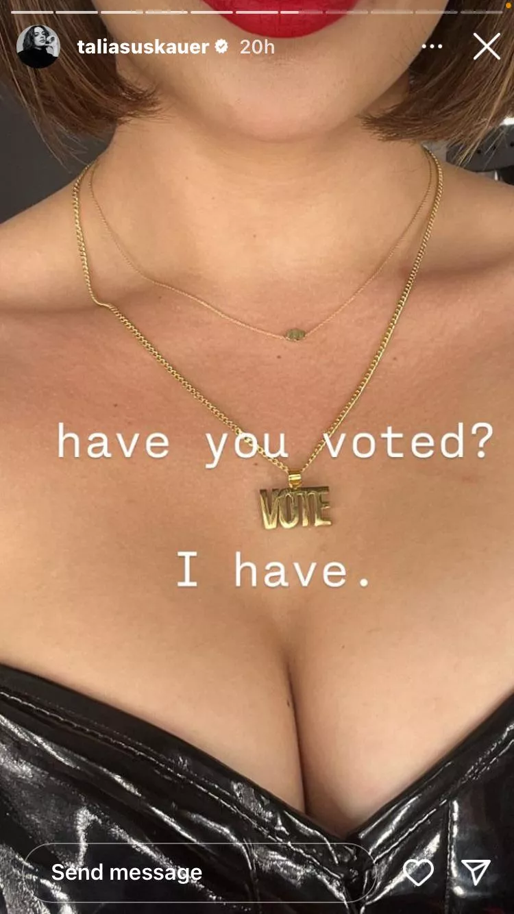 A PSA from Talia Suskauer posted by LukeImurfather3