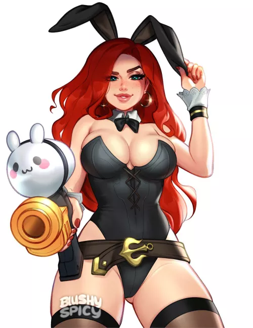 Bunnysuit Miss Fortune (BlushySpicy) by cumqueen997