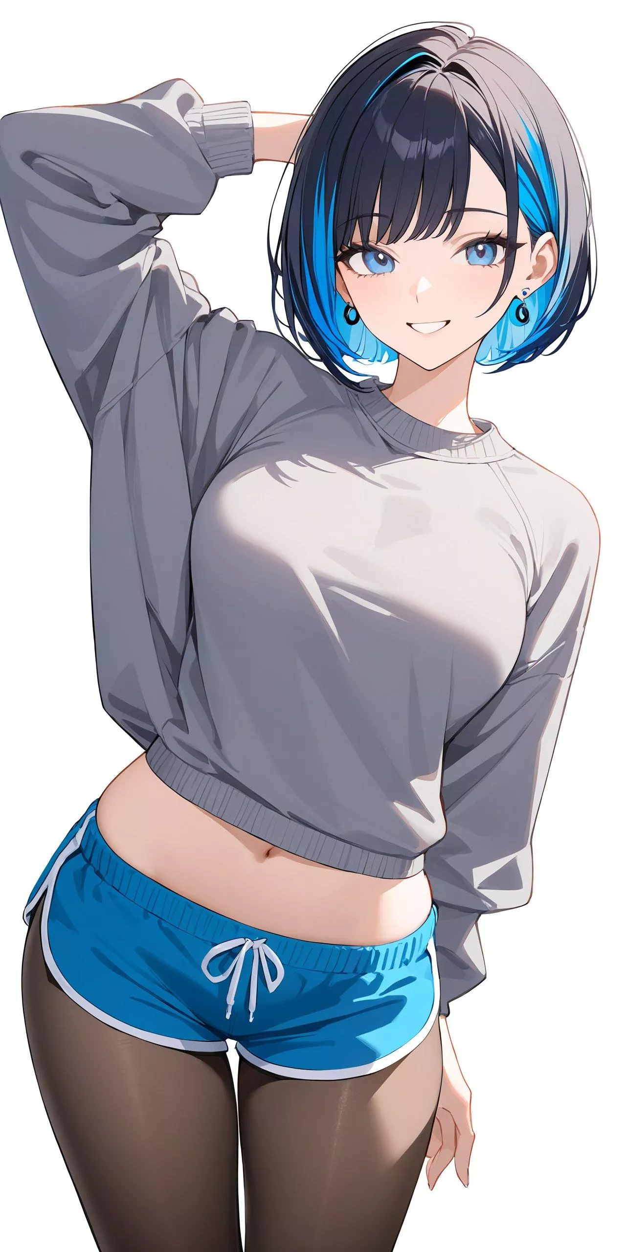 Cropped Grey Sweater  posted by CheetahSperm18