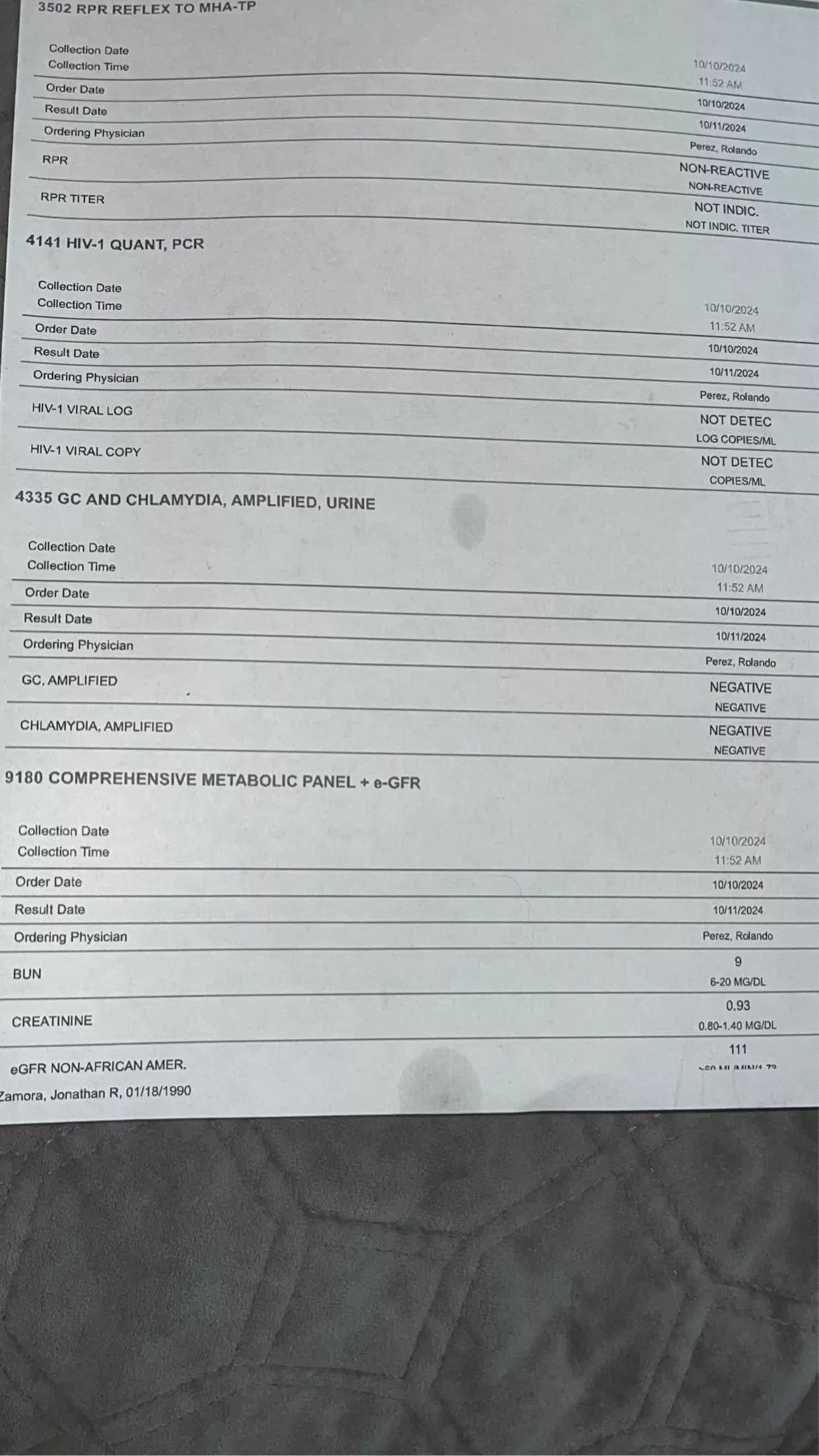 Don’t **** with my reputation 🥷🏾. Let’s put these rumors to bed. Here are my syphilis, hiv, chlamydia results oral and rectal. And I don’t do raw anymore condoms only.  posted by JonnieTS18