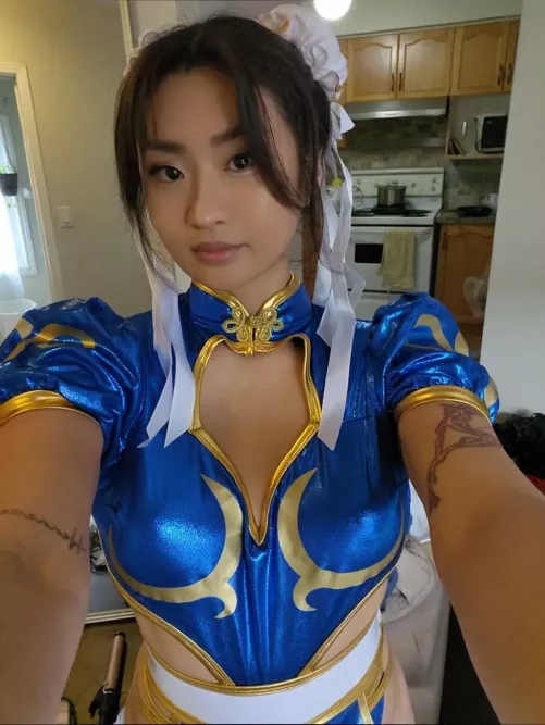 Dressed Up as Chun Li by slushyalice