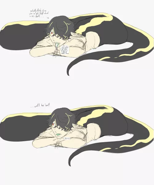 [Fetish content, Vore, macrophilia/microphilia] back with some fine dining  by Ghostbunnezu