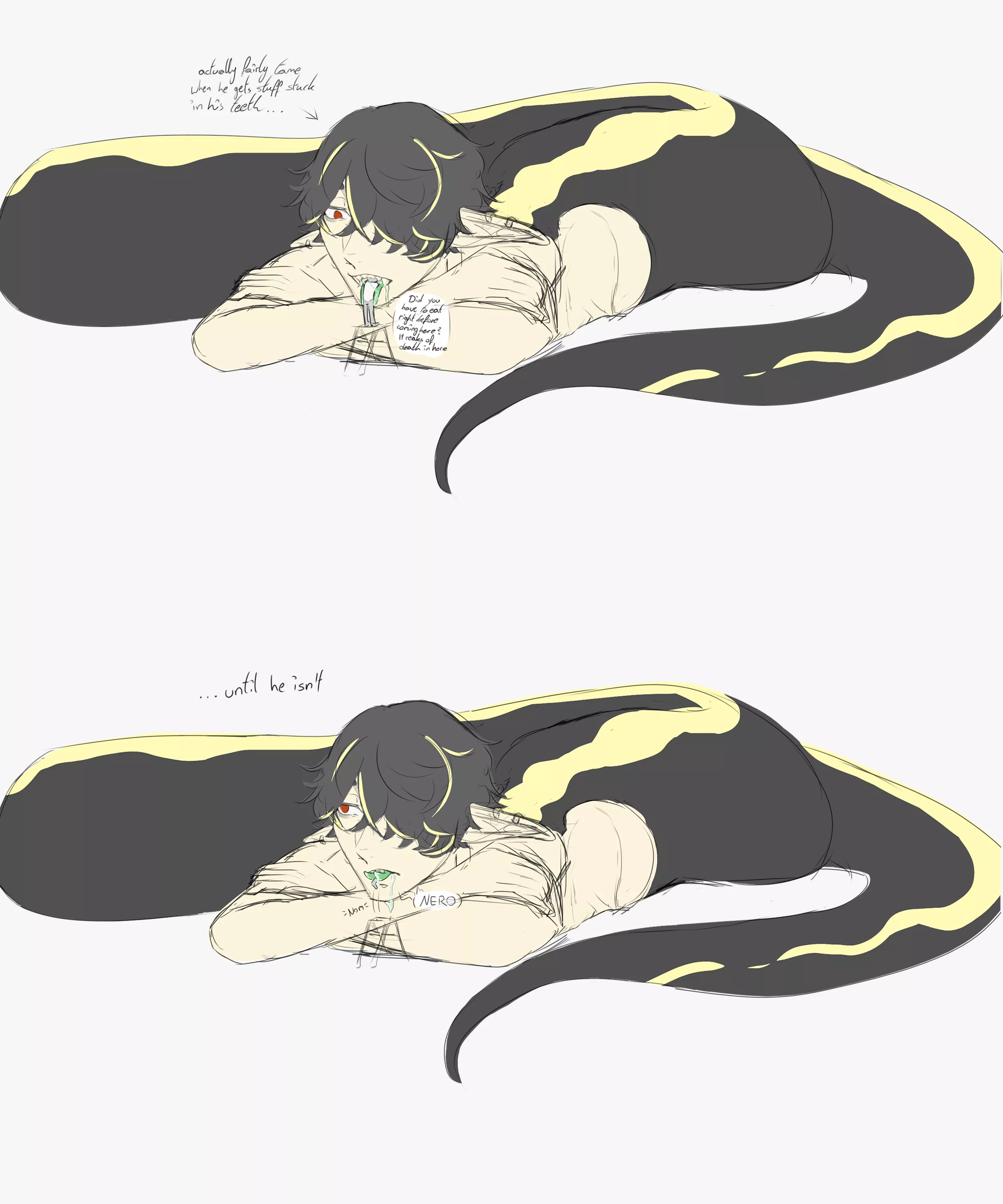 [Fetish content, Vore, macrophilia/microphilia] back with some fine dining  posted by Ghostbunnezu