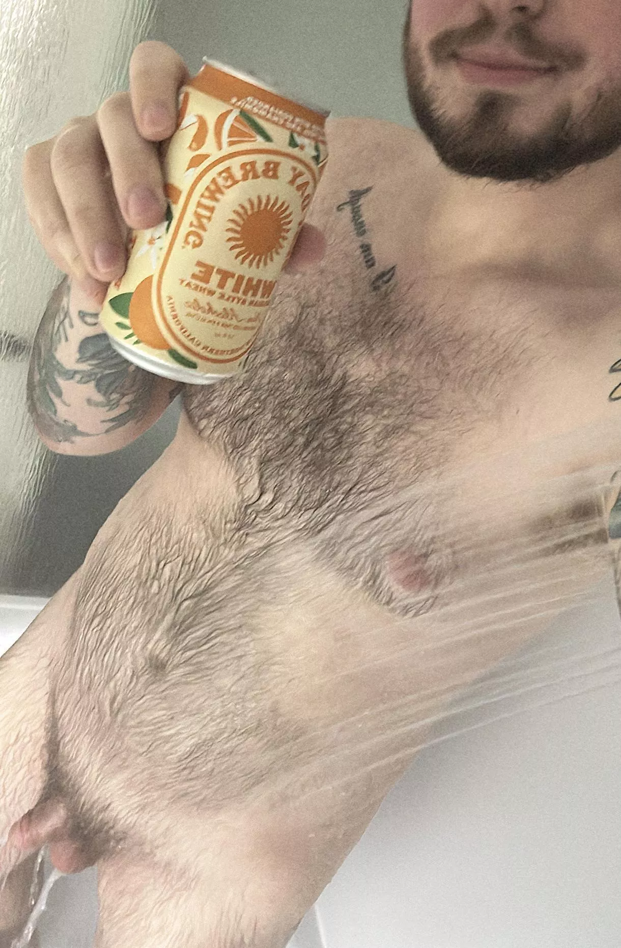 Hit my 365 days sober this last week, but still love my NA shower beers. Happy Sunday beautiful humans.  posted by hoppygaydude