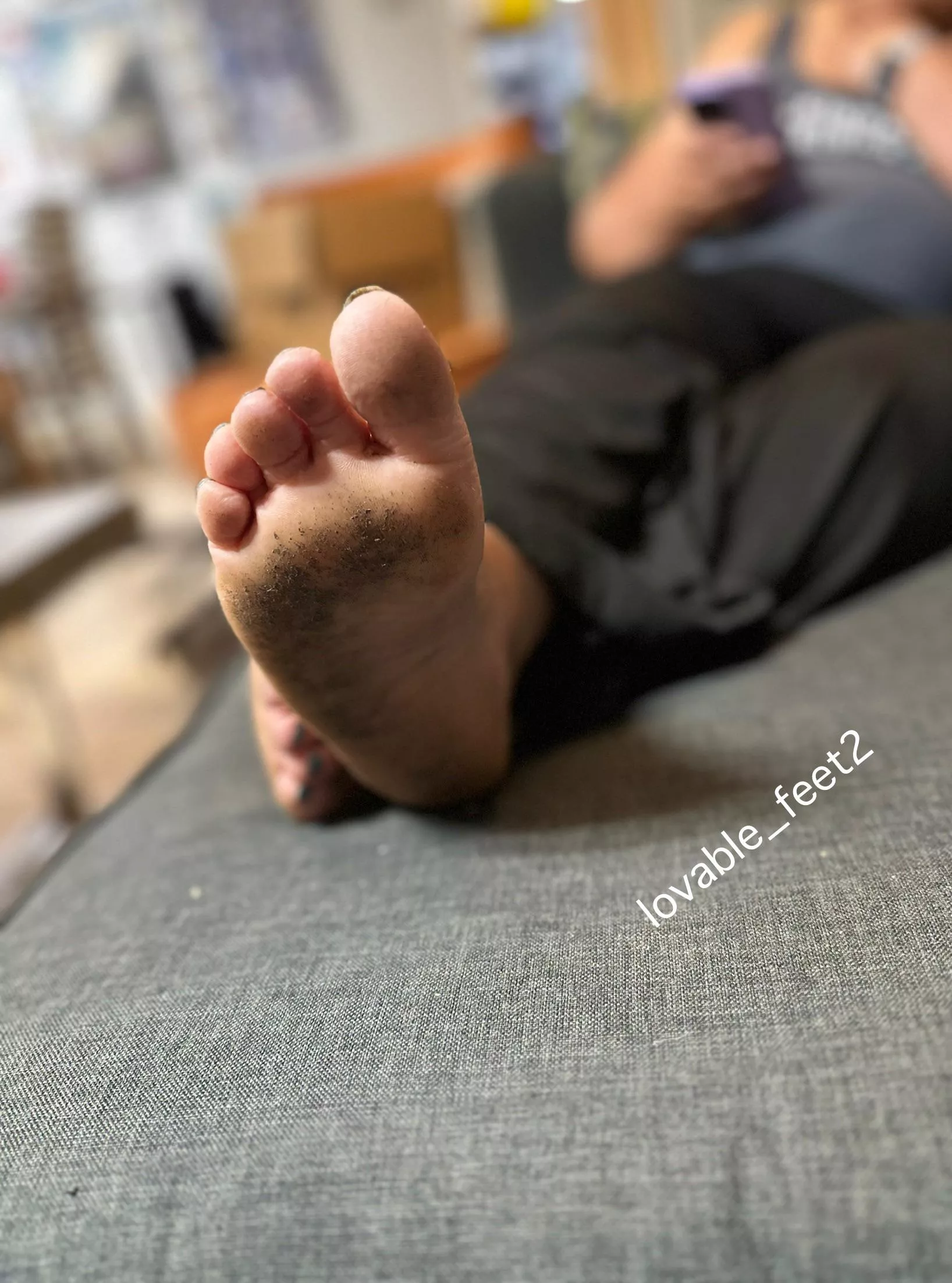 Just waiting to be cleaned. 😊 posted by lovable_feet2
