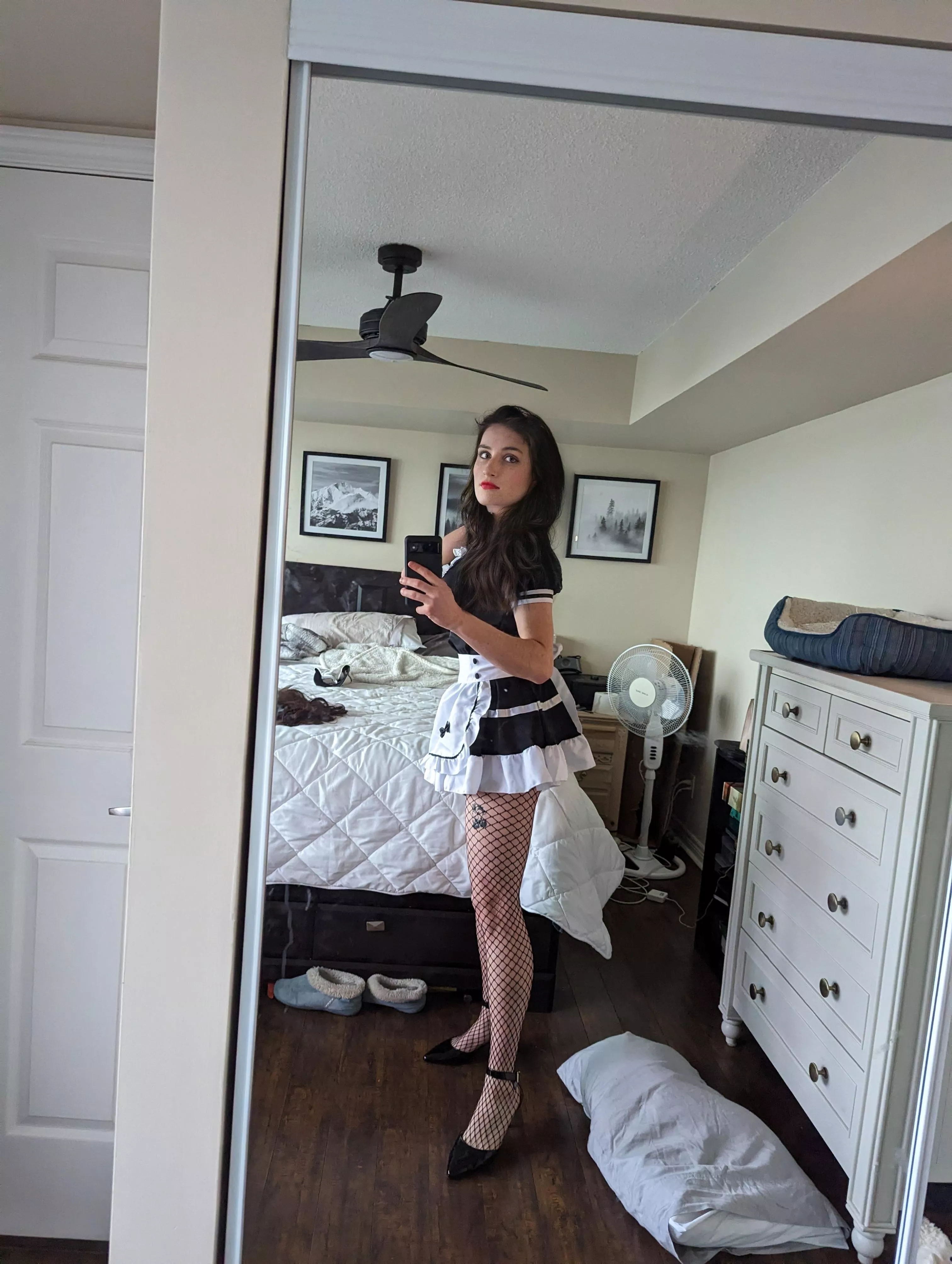Love how long my legs look in this short dress 😛🥰 posted by VisitFinancial2497
