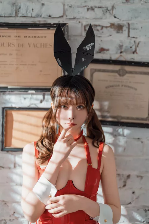 @mano_n00 - Red Bunny Girl Cosplay by Pwnagepancakes