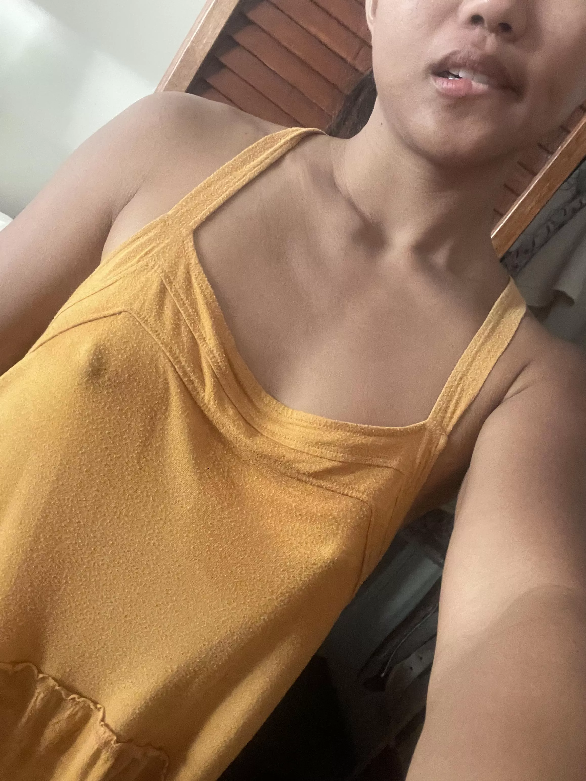 My nipples are small but suckable. posted by SunkissedMia