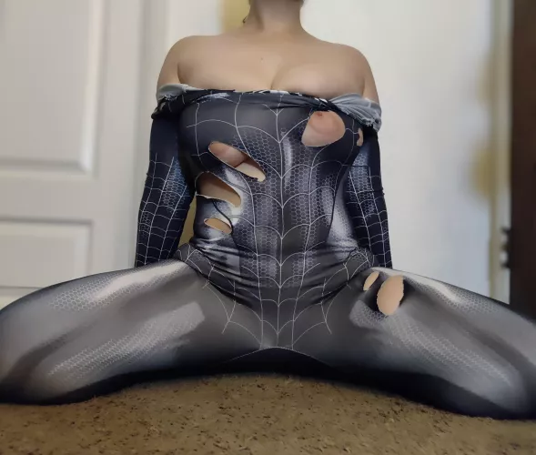 Symbiote Spiderwoman pt3 by peach_ari