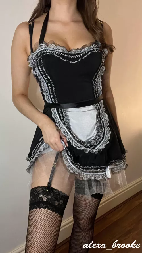 Teasing you with my new stockings and costume by alexa_brooke