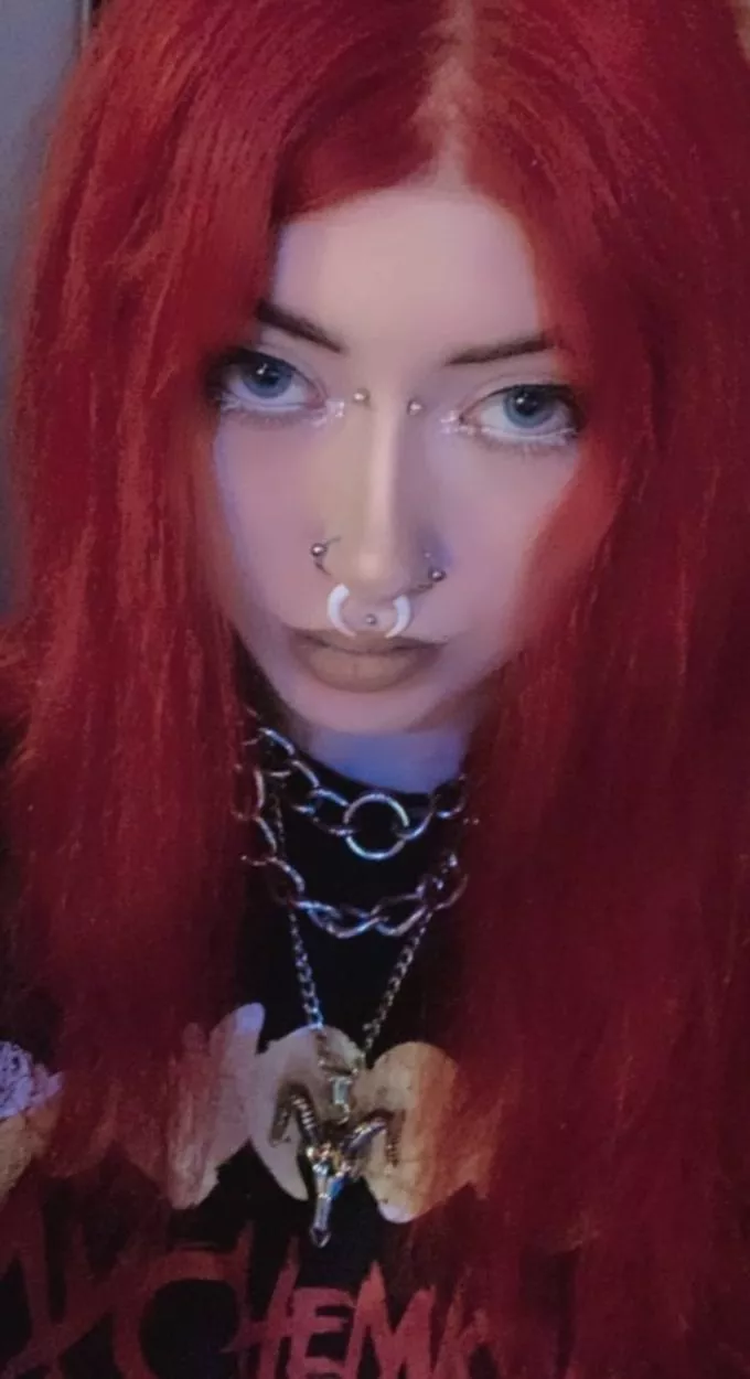 Your red-haired goth girlfriend posted by LivingDeadGothh