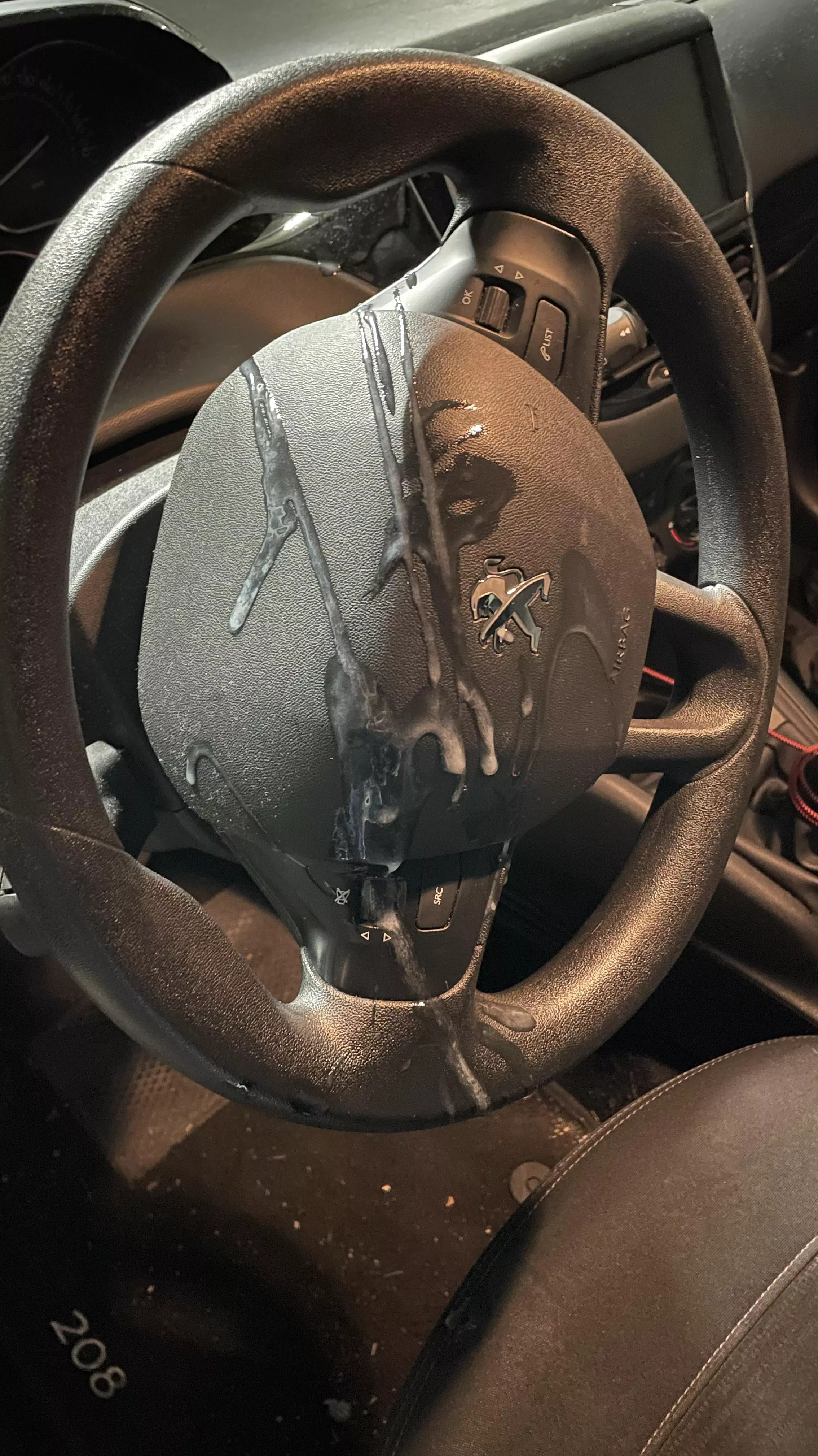 [29] French cum on a French steering wheel 🇫🇷 posted by pierre3544