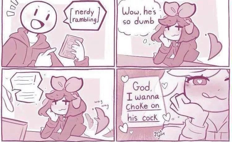 [F4A] Honestly just come ramble to me about your nerd shit~ It’s so hot~ (I barely follow pop culture so you can give me anything.) posted by Goblin-cocksleeve