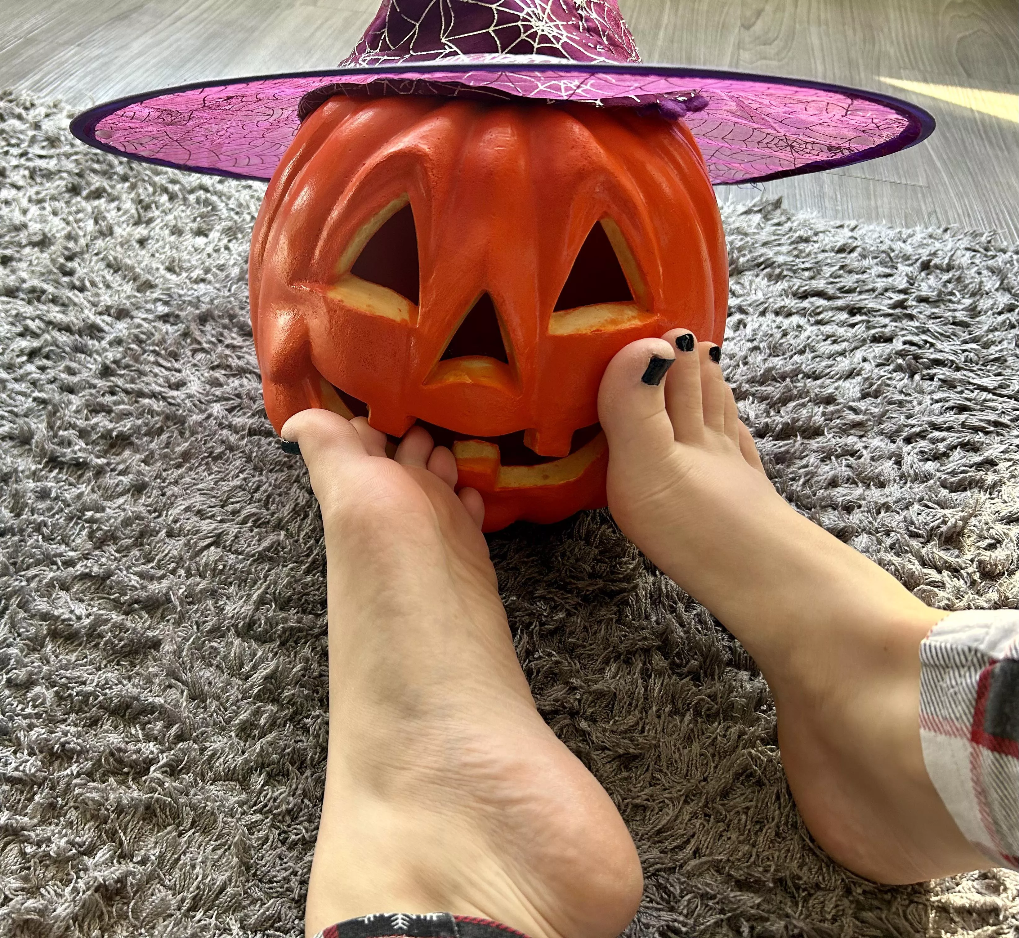 Jealous of a pumpkin? 🎃  posted by temptationtoes24