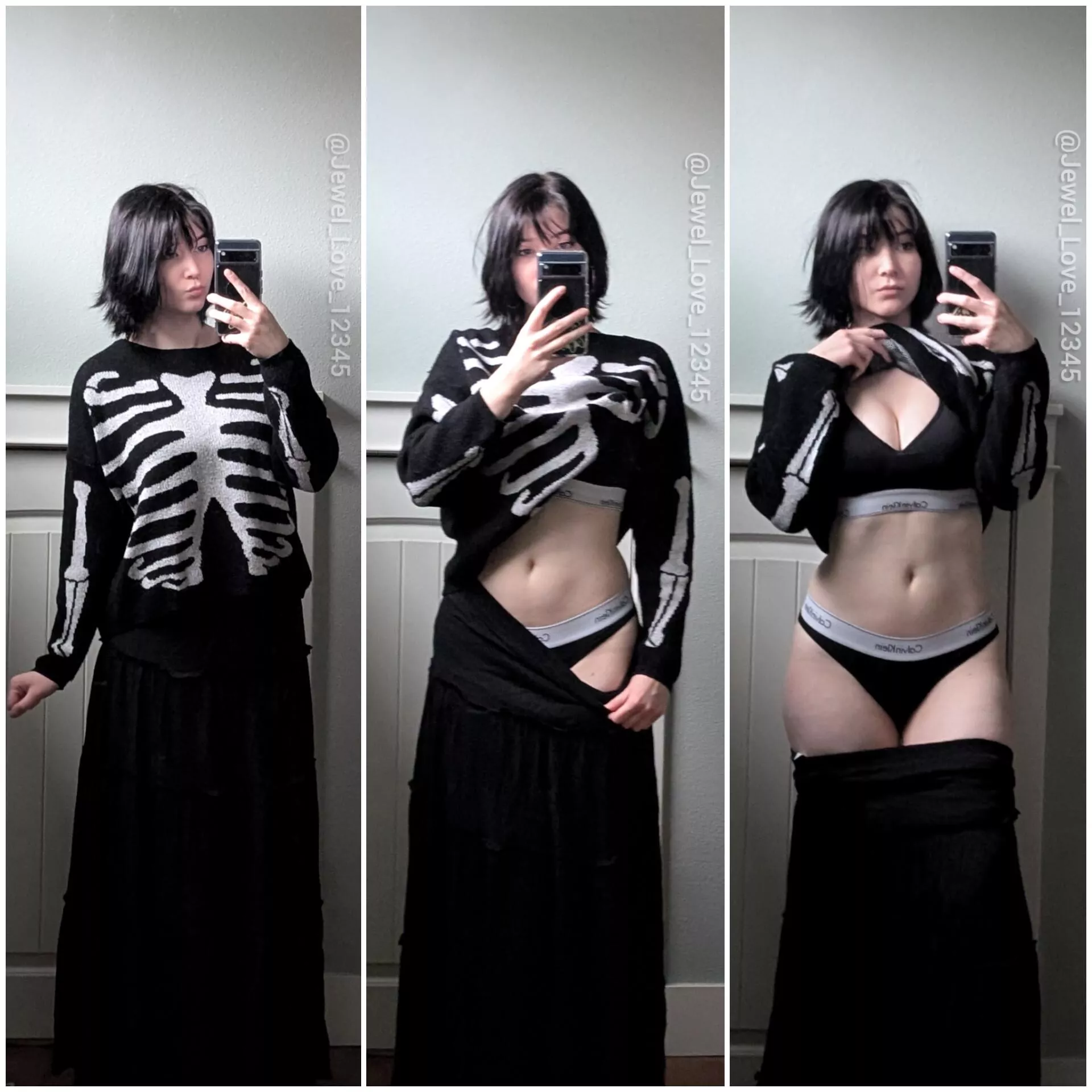 Thought this outfit was cute with the matching Calvin Klein set underneath  posted by Jewel_Love_12345