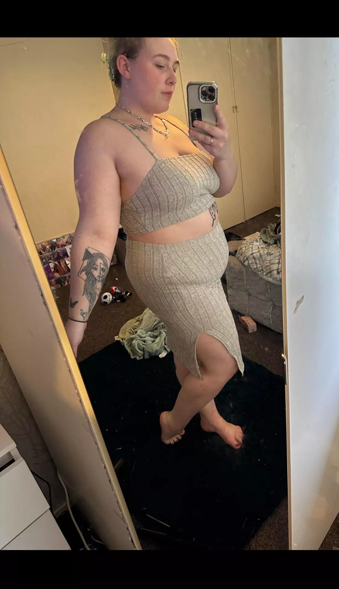 Who thinks I should try and out grow this skirt 🐷🐷🐷 posted by Kk22booo