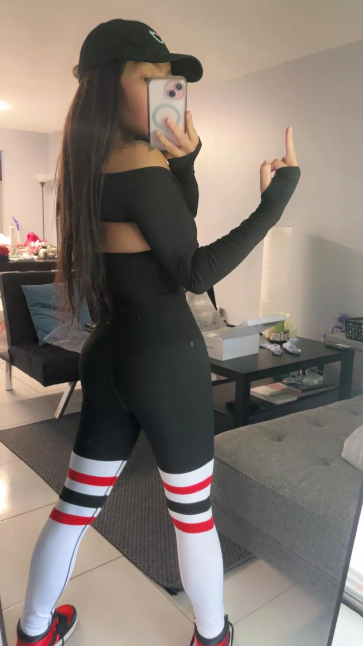 Flipping you off before the gym. posted by MissBladee