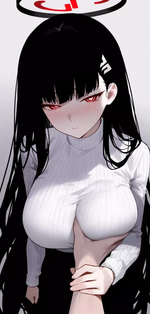 Groping Rio [Blue Archive] by CheetahSperm18