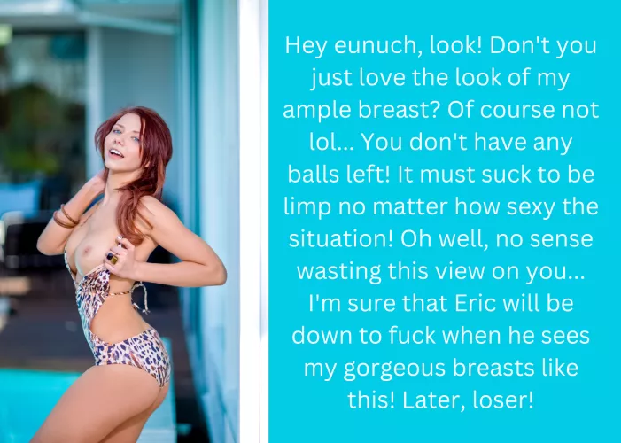 Hey eunuch, look! by Neutermenow