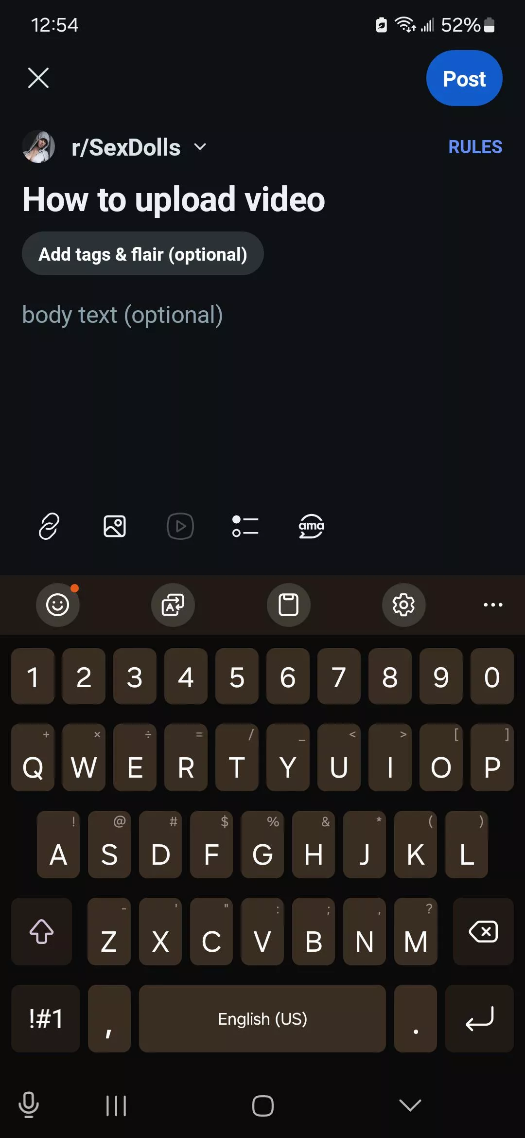 How to upload video posted by mysteryflow
