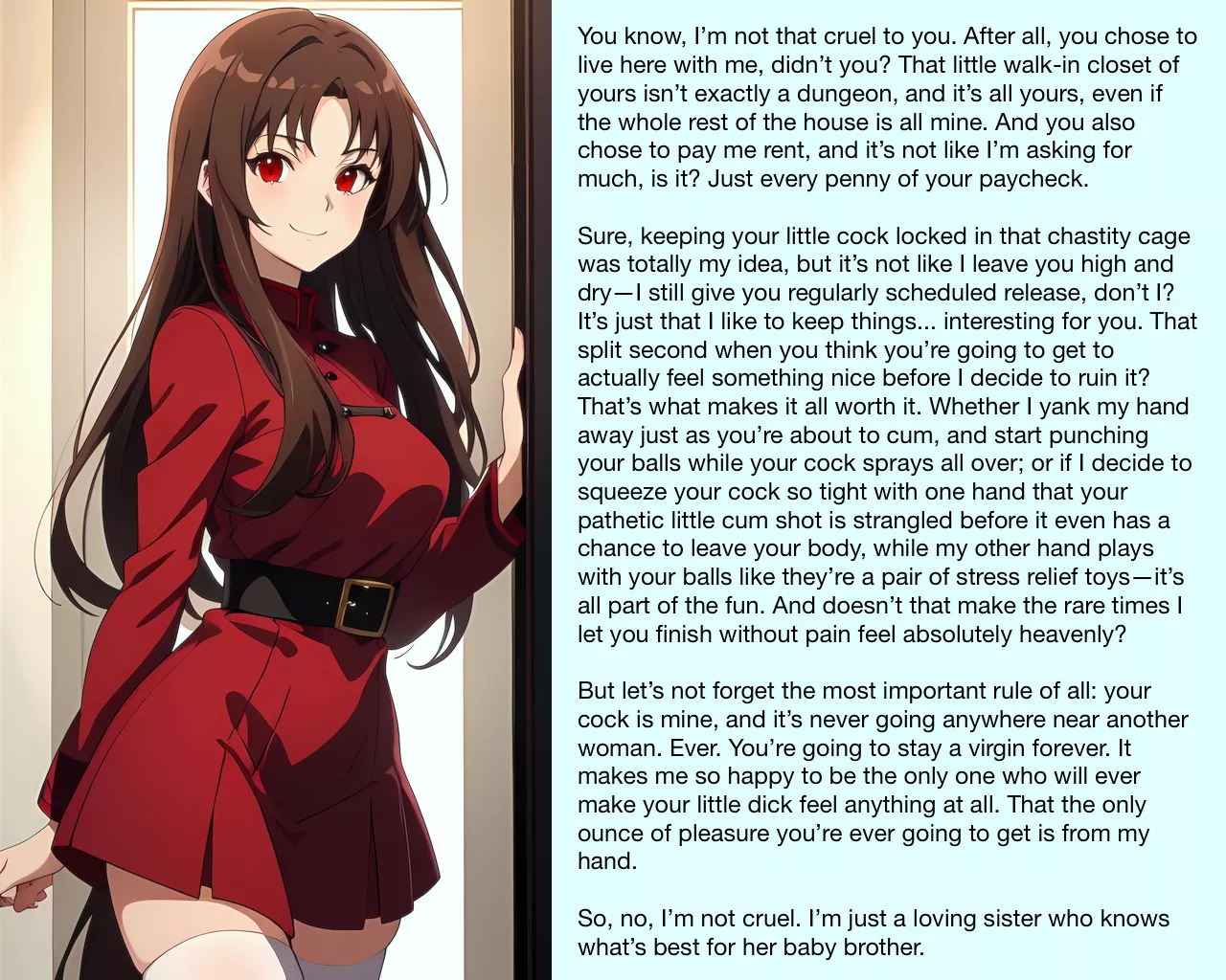 She's not really that cruel [AI Image] posted by MasticatrixPenalty