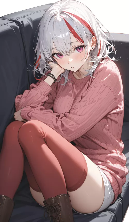 Curled up on the Couch by CheetahSperm18