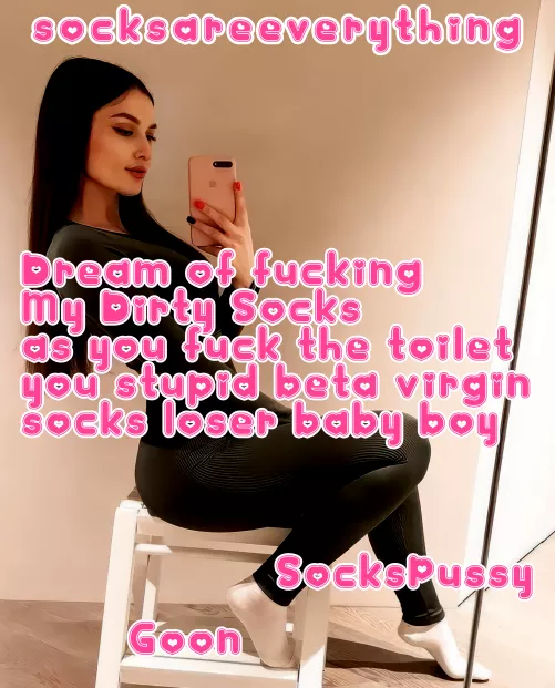 Dream of fucking my dirty socks as you fuck the toilet you stupid fucking beta loser virgin! by SocksAreEverything