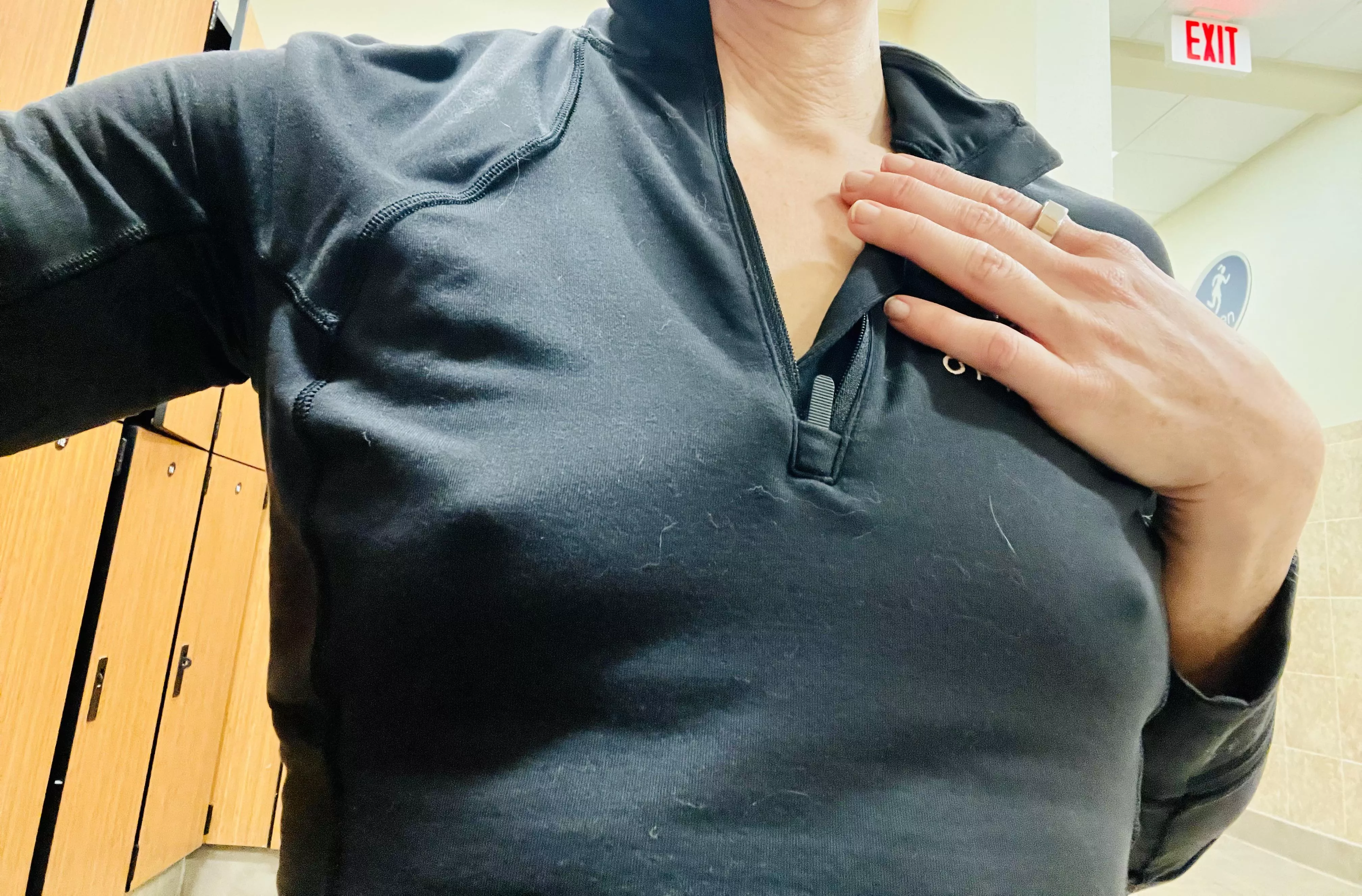 Even through a sports bra and thick shirt  posted by Pnw-diva
